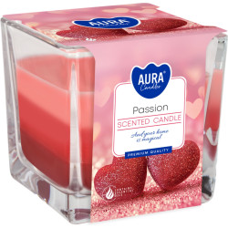 Bispol 3barevná svíčka ve skle 170g Passion (hop vuong)