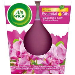 Airwick 105g svíčka Essential Pink Sweet Pea (Dang vuong) (6)