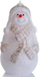 ESHOP - Bartek svíčka 250g Xmas Snowman svíčka130 bílý+cappuccino