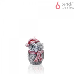 Bartek svíčka 195g Winter Owl svíčka100 bílý