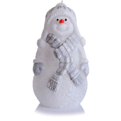 ESHOP - Bartek svíčka 250g Xmas Snowman svíčka130 bílý+červený/žlutý