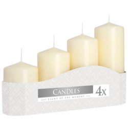 Bispol adventní svíčky 4ks schody SW50/4 - Nometal Ecru (6)