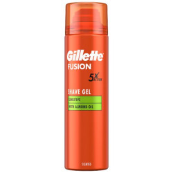 Gillette fusion5 gel na holení 200ml - Sensitive (Almond Oil / Mandle oil)