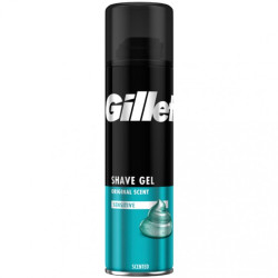 Gillette gel na holení 200ml - Sensitive (modrý)