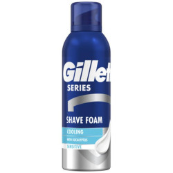 Gillette Series pěna na holení 200ml - Cooling Sensitive (Eucalyptus)
