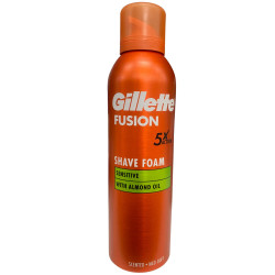 Gillette Fusion5 pěna na holení 250ml Sensitive Almond Oil
