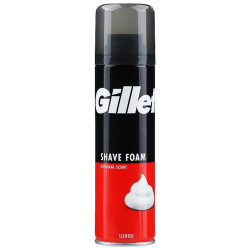 Gillette pěna na holení 400ml Regular červený