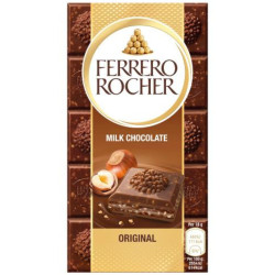 Ferrero Rocher čokoláda 90g tablet Milk Hazelnut (8)