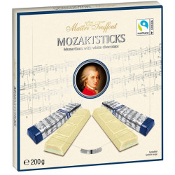 Mozart sticks 200g bílá čokoláda bonboniéra (25)