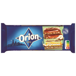Orion čokoláda 87g Karamel a Lískový ořech (17)
