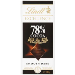 Lindt Excellence 100g čokoláda 78% Cocoa Smooth Dark (20)