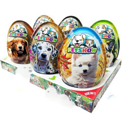 Vajíčko plastové XXXL 25g 4v1 Pet Show 17,5cm (6)