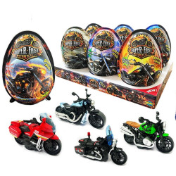 Vajíčko plastové XXXL 25g 4v1 Super Fast Motorcycle 17,5cm (6)