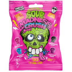 Argo kyselé bonbony 60g Sour Madness Crush růžový (10)