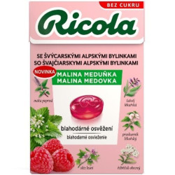 Ricola bylinné bonbony 40g Malina Meduňka (20)