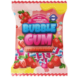 Bubble gum 65g bonbóny jahoda (28)