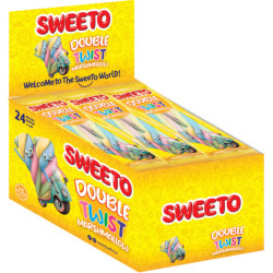 Sweeto marshmallow 23g Double twist s ovocnou příchutí (24) Trvan. 14/06/2025
