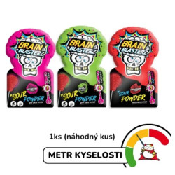 Brain Blasterz Sour Powder with Lolly Dipper 10g lizátko - Mix Ovoce (30)