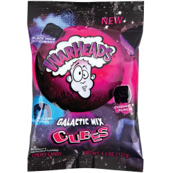 Warheads Candy 127g Galactic Mix Cubes (12)