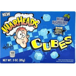 Warheads Candy 85g Cubes Blue Raspberry