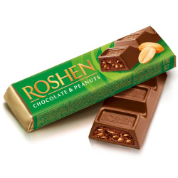 Roshen tyčinka s arašídy a čokoládou 38g / 33g / 40g / 29g (30)