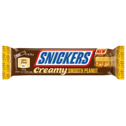 Snickers 36,5g Creamy Smooth Peanut tyčinka (24) Trvan. 08/06/2025