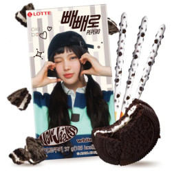 Lotte Pepero tyčinky 39g New Jeans White Cookie (40)