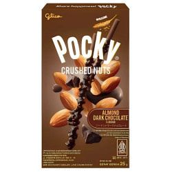 Glico Pocky tyčinky 25g Crush Nuts Almond Dark Chocolate (10)