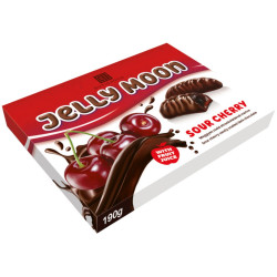 Gutichoco Jelly Moon 190g želé s višňovou příchutí v hořké čokoládě (20)