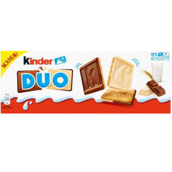 Kinder DUO 150G sušenky s bílou a mléčnou čokoládou (12)