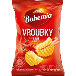 Bohemia chips 65g vroubky rajče chilli