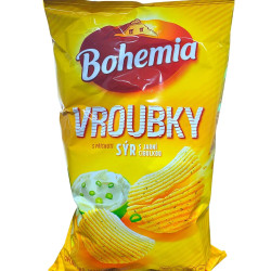 Bohemia chips 120g vroubky Sýr a jarní cibulka (18)
