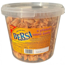 BERSI snack 220g s příchutí uzené šunky kyblík