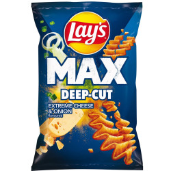 Lays 55g MAX Deep-cut Extreme cheese and Onion (14)