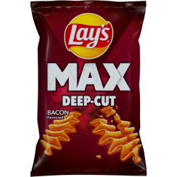 Lays 120g MAX Deep-Cut Bacon (24)