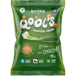 Qool´s Proteinové snacky 120g Green Onion (14)