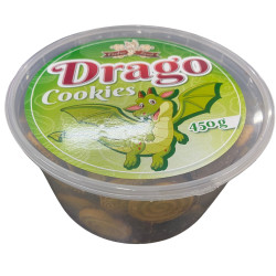 Cookies land 450g sušenky dóza - Drago lístky a petit polomáčené (zelená) (12)