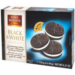 Feiny Biscuits sušenky černé s vanilkovým krémem 176g (18)
