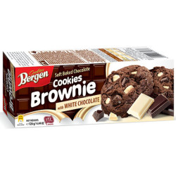 Bergen Cookies Brownie with white chocolate 126g (18)