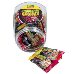 Euphoria Cannabis cookies 20g v dóze Strawberry (20)