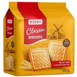 Roshen Classic Biscuits 370g baked milk sušenky (12)