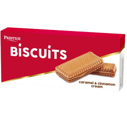 Prestige Biscuits Coffee Caramel & Cinnamon Cream 126g sušenky (16)