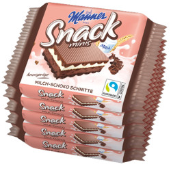 MANNER Snack 125g (5x25g) Milch Schoko (24)