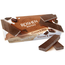 Roshen wafers 216g Cocoa & Milk (16)