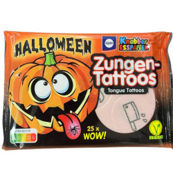 Oplatky tongue tattoo 11g halloween (25)