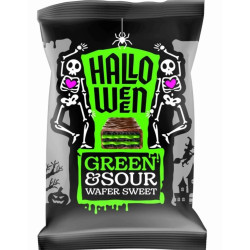 Halloween Green sour oplatky 150g (10)