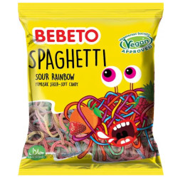 Bebeto Pendreky 80g (Spaghetti) Rainbow sour (12)