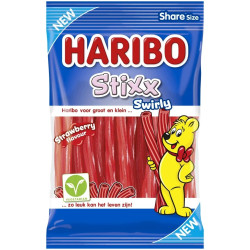 Haribo 160g Stixx Swirly Strawberry (16)