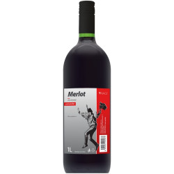 Vína CZ Merlot polosladké 1L (6)