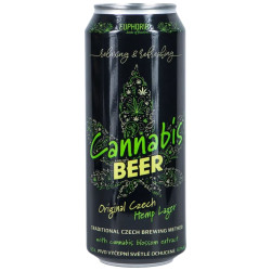 Euphoria Cannabis Beer 500ml pivo plech 4,2% alc. (12)